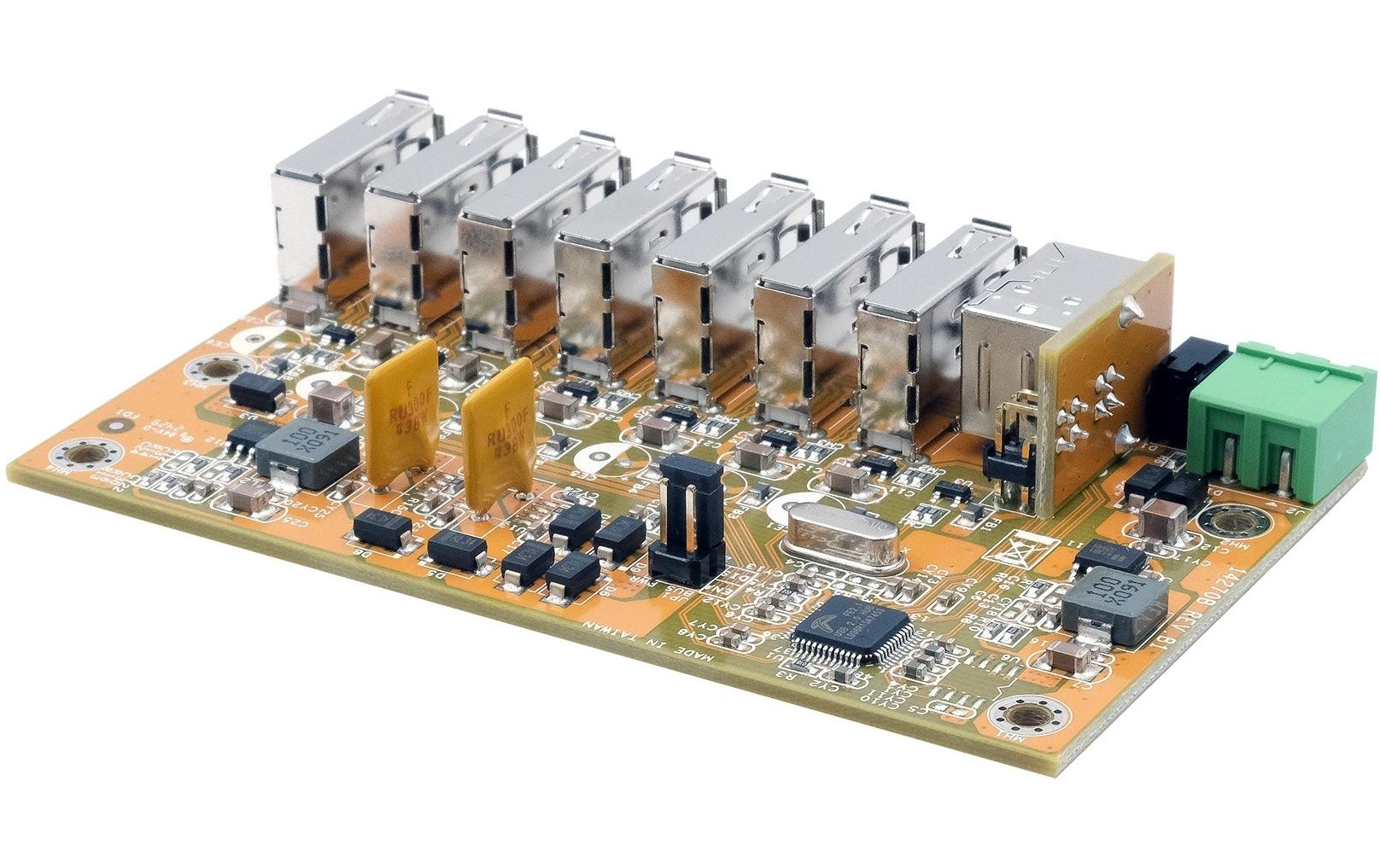 USB-Hub EX-1177HMVS-PL7-Port USB 2.0 HUB-Platine mit 15KV ESD Überspannungsschutz