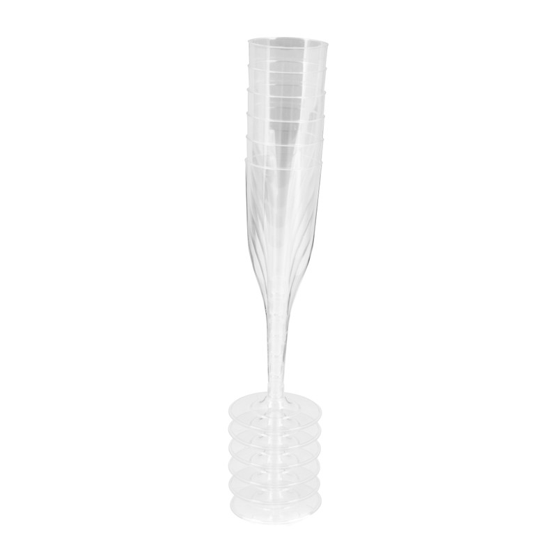 Herbruikbare champagne glazen - set van 6