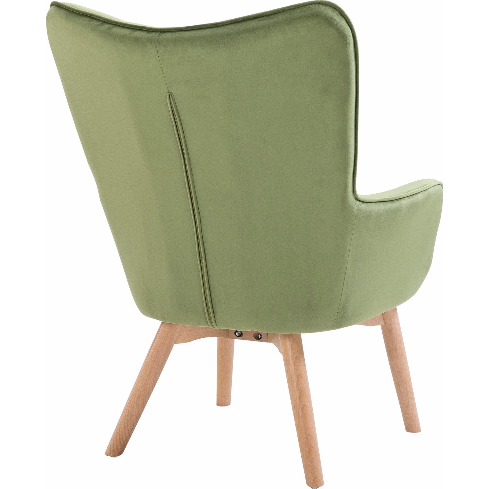 Sessel mit Hocker Daylan grün
