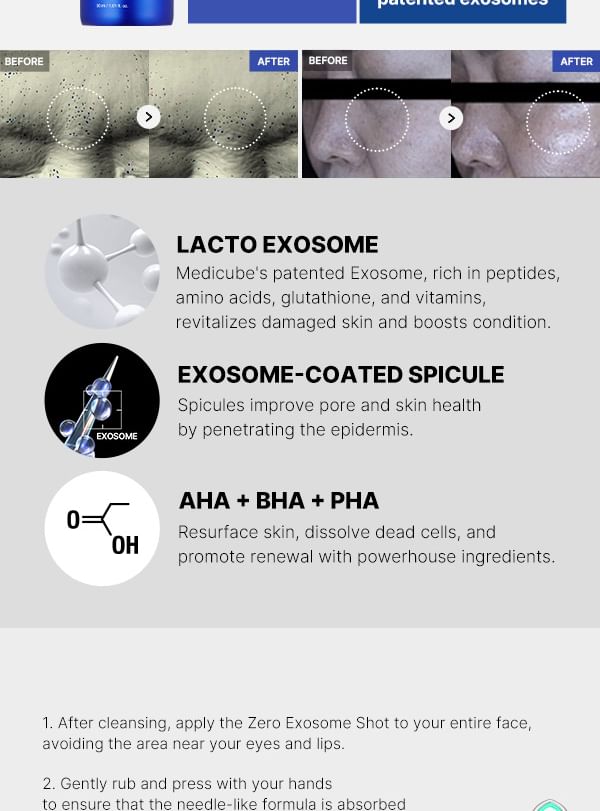 medicube - One Day Exosome Shot Pore Ampoule 2000