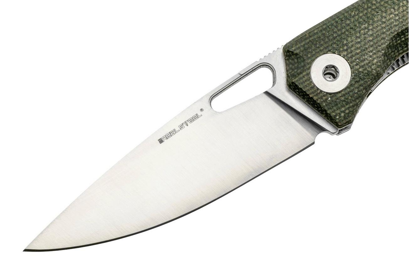 Real Steel Sidus, 7461M, D2 Green Micarta, zakmes