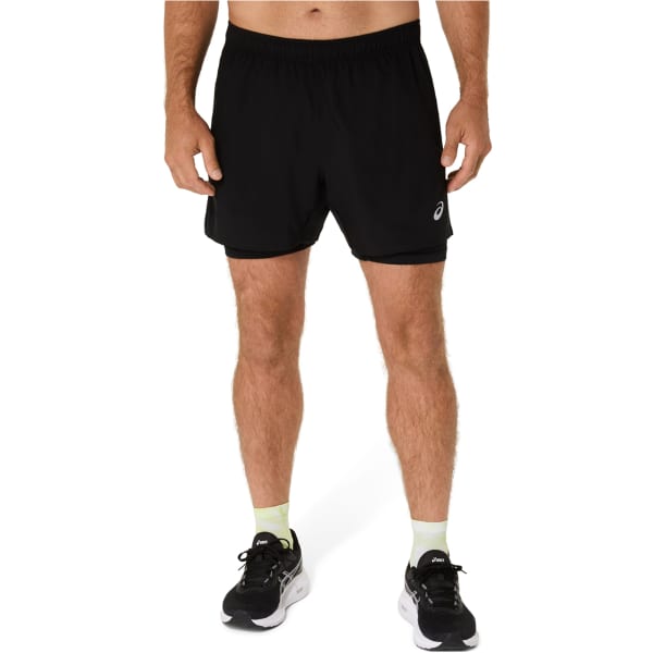Short running ASICS CORE 2N1 5IN SHORT PERFORMANCE BLACK/PERFORMANCE BLACK