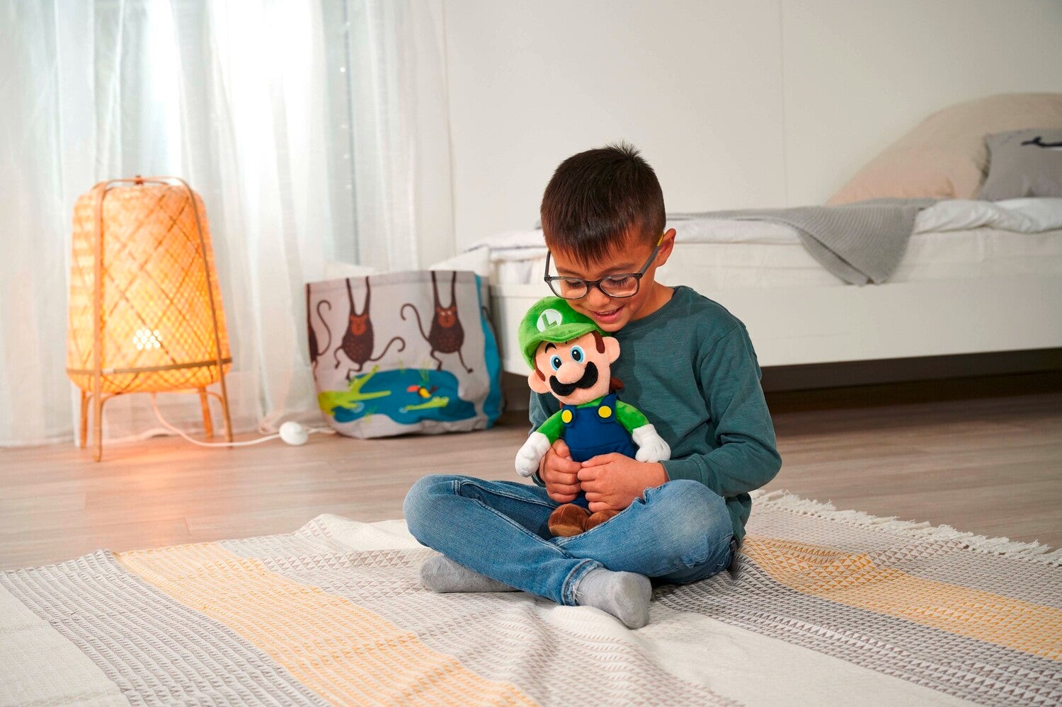 Nintendo knuffel Super Mario Luigi 15 x 18 x 30 cm