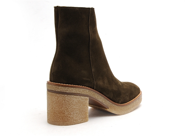 Alpe boots bottine talons femme 2626 kaki