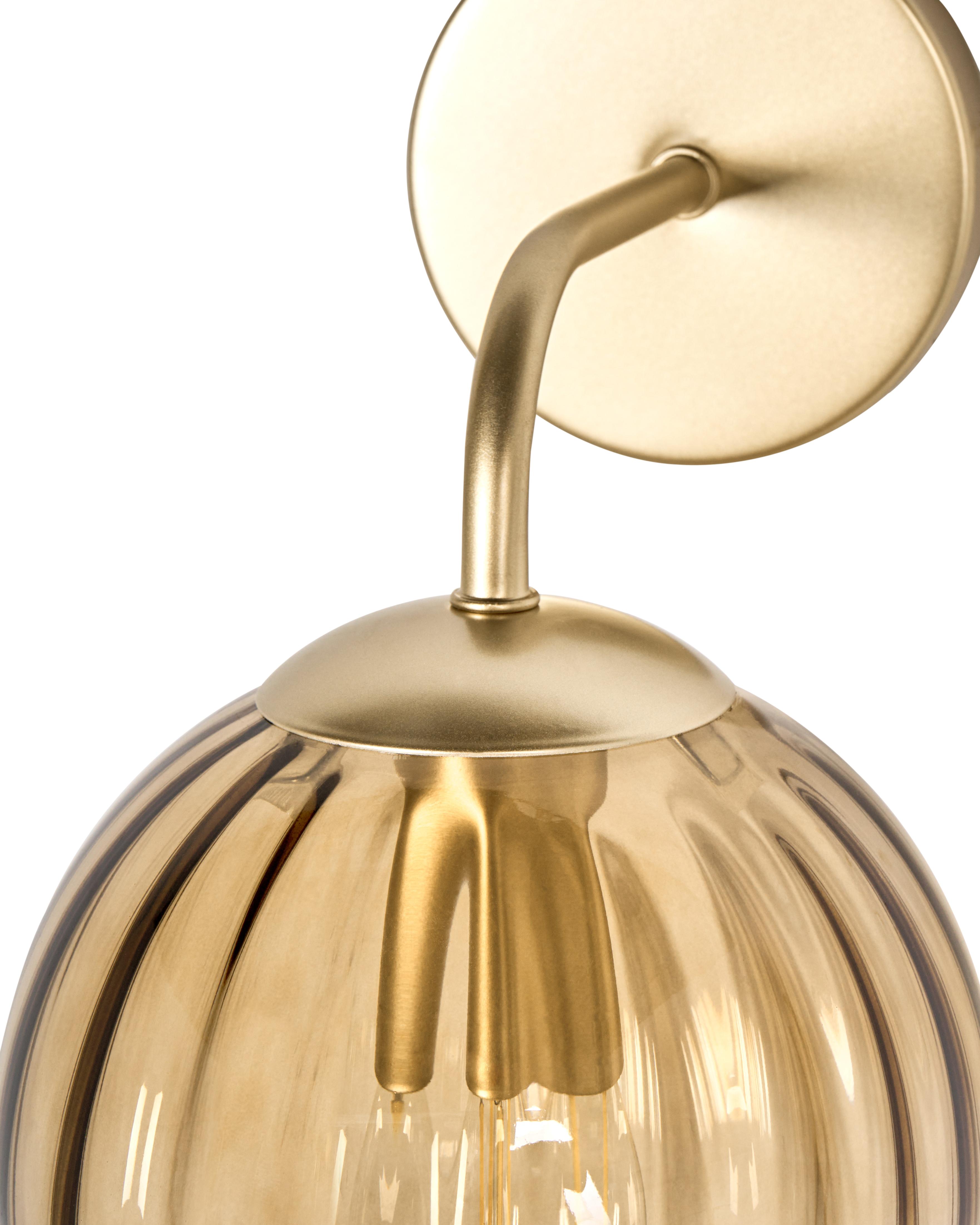 Wandlamp BOOMI Glas Donkerbruin