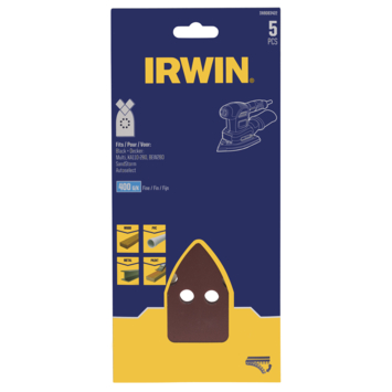 Irwin schuurvel voor B+D Multischuurmachine zelfklevend K400, 5 stuks