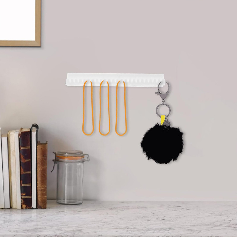 (18-tlg. Set) Schmuckhalter Wand Hänge Organizer für Ringe / Ohrringe / Halsketten - Weiss