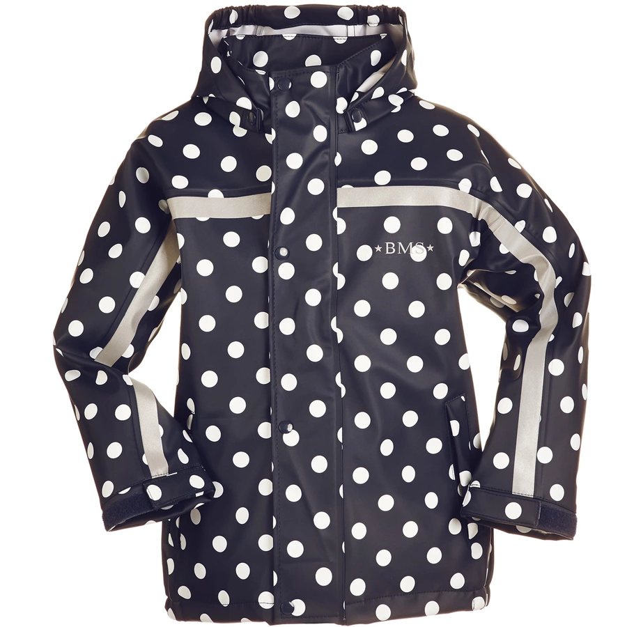 BMS Regenjacke Buddel Punkte marine