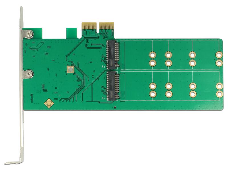 Delock Host Bus Adapter 4 Port SATA Controller PCI-ex4 - M. PCI Express Karte mit vier M.2 Slots