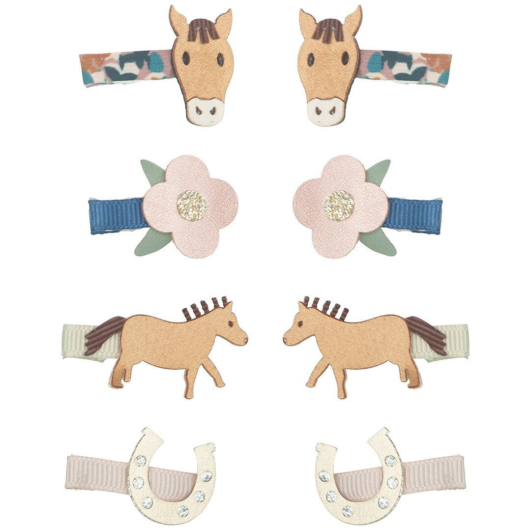Mimi & lula haarclipjes mini horse - 8st