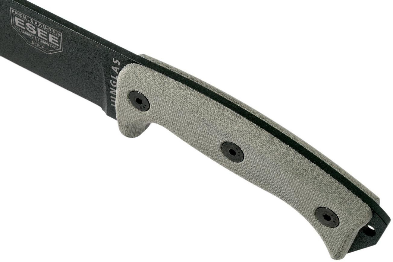 ESEE Junglas Black survivalmes kydex schede   MOLLE-back