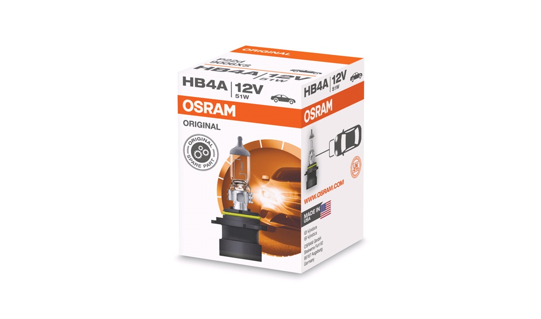 Pære HB4A 9006XS 51W 12V P22D 10XBD10X1
