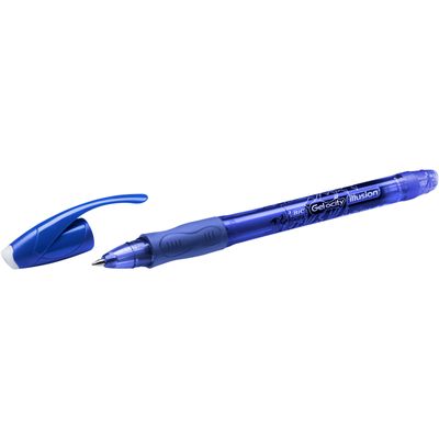 Bic Gelocity Illusion - Roller effaçable - 0,7 mm - bleu