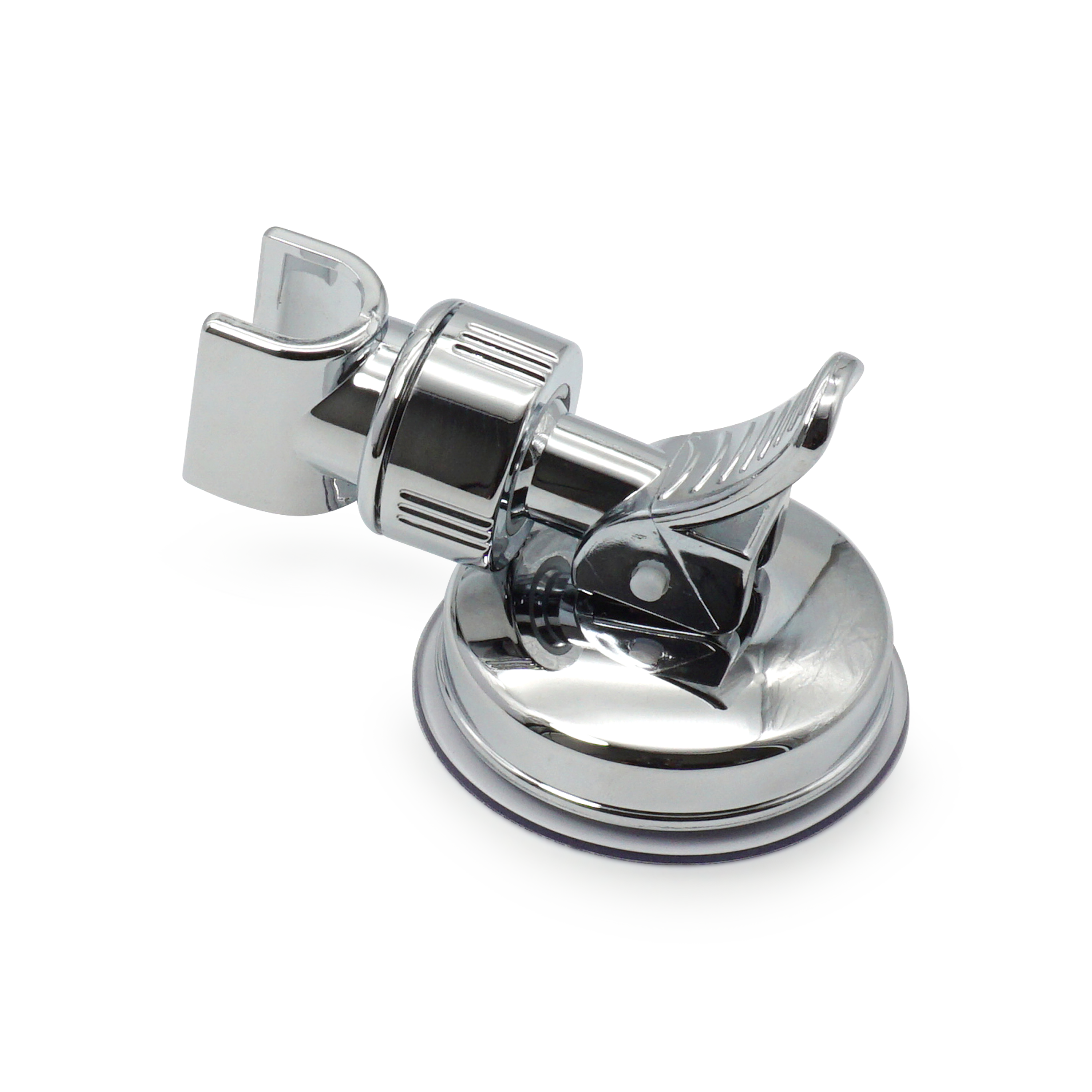 Universal Dusch Brause Wandhalterung 360° Grad Hand Duschkopf Halter mit Saugnapf - Silber