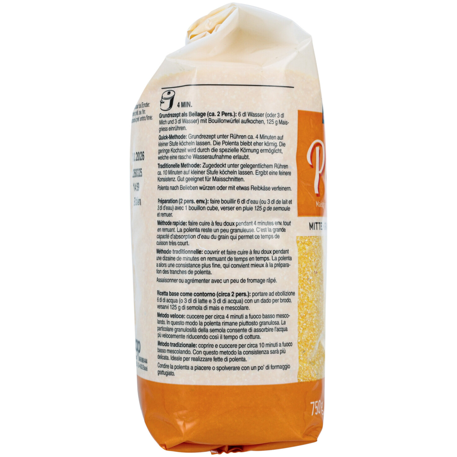 Polenta Maisgriess mittel