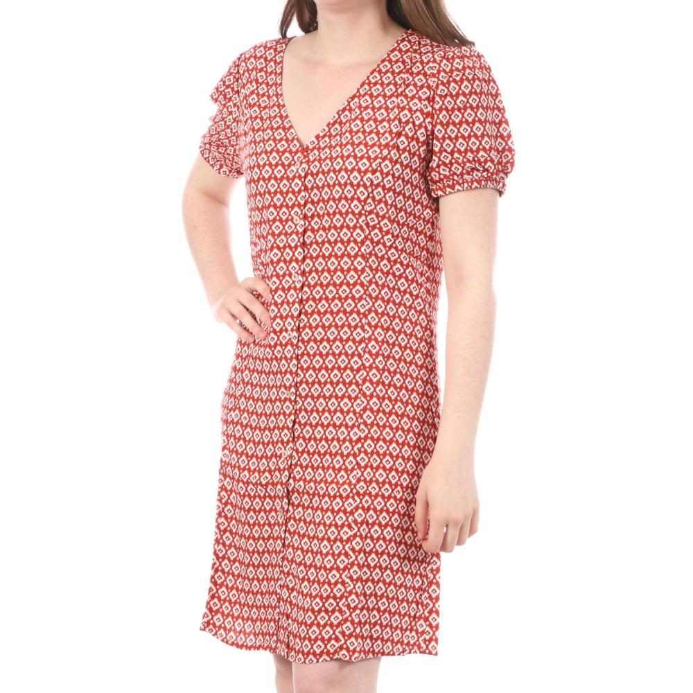 Only Robe Orange à fleurs Femme Only Nova