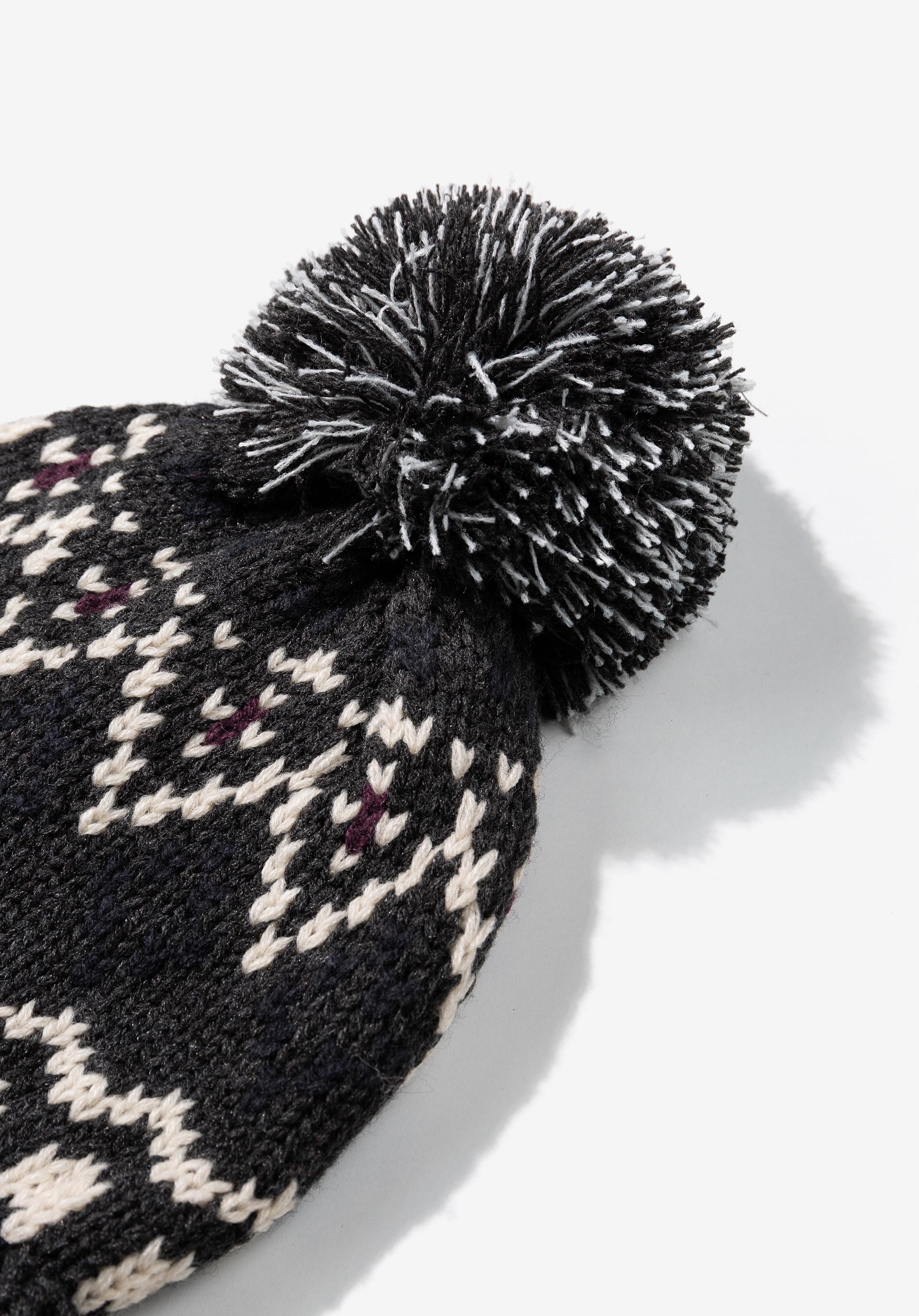 Gorro Estampado com Pompom
