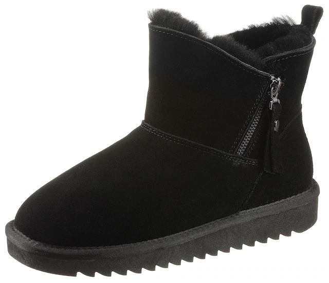 Ara Winterboots »ALASKA Short Zip«  Stiefel aus echtem Lammfell mit Reissverschluss, G-Weite (weit)