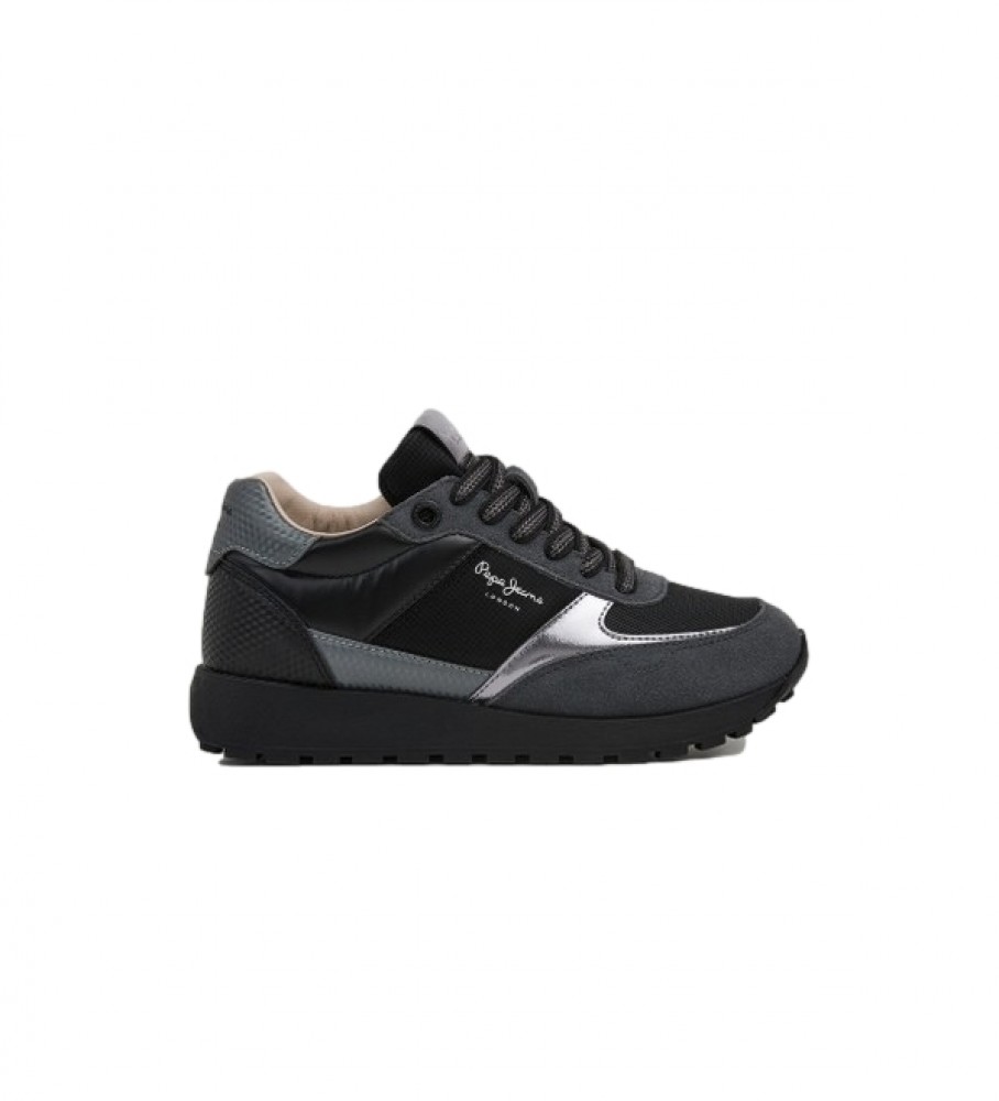 Tênis Pepe Jeans Dean Square de couro preto