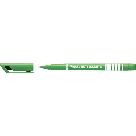 Fineliner mit gefederter Spitze - STABILO SENSOR M - medium - Einzelstift - grün