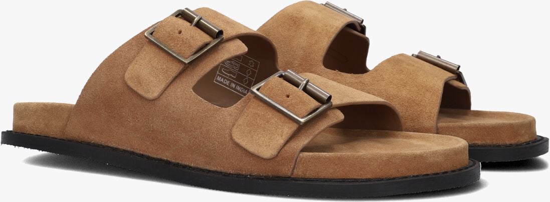 cognac stefano lauran slippers 2 gesp bio slipper 1
