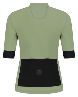 Maillot Manches Courtes Velo Rogelli Signature - Femme - Verte