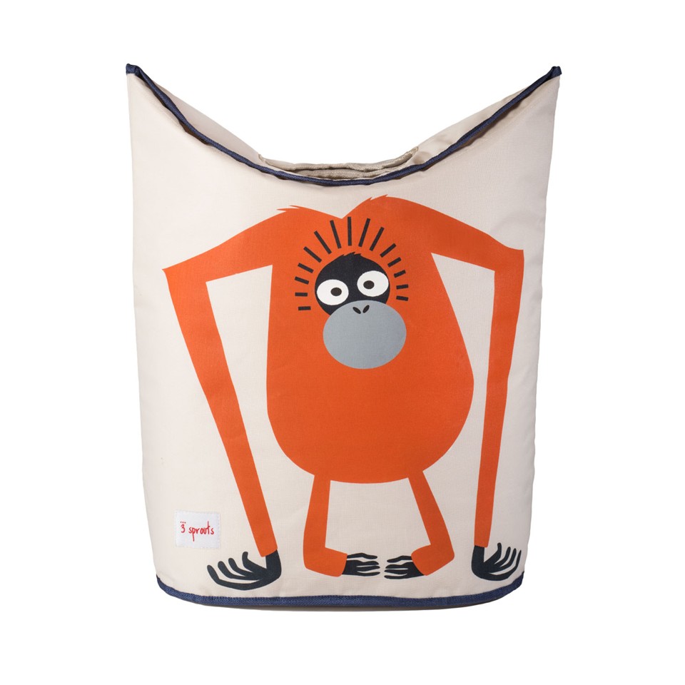 3 Sprouts - Laundry Hamper - Orange Orangutan