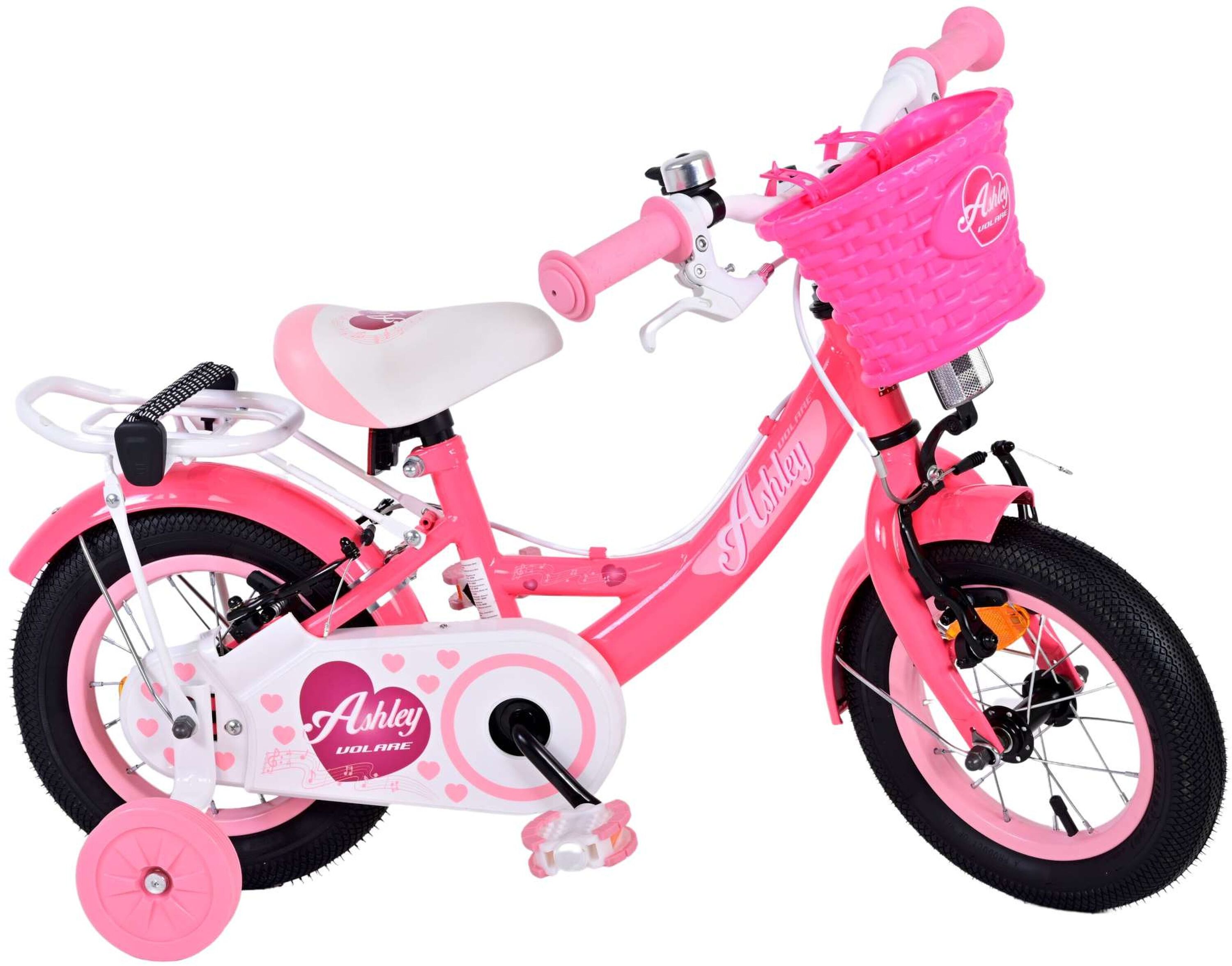 VOLARE Kinderfahrrad Ashley12 Zoll ohne Rücktrittbremse, rot