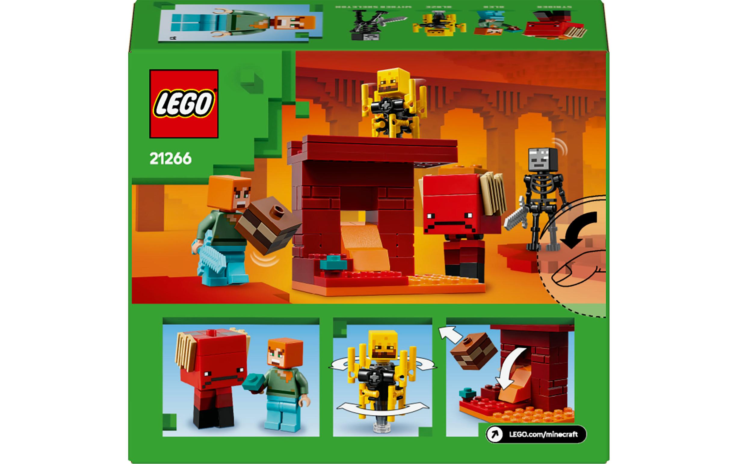 Minecraft Das Lava-Duell im Nether 21266Spielset für spannende Duelle mit Kreaturen