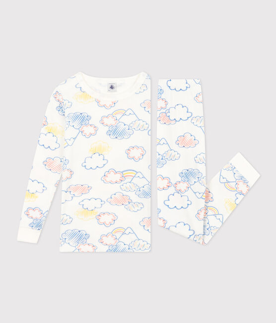 Pyjama ajusté en coton imprimé arc-en-ciel enfant