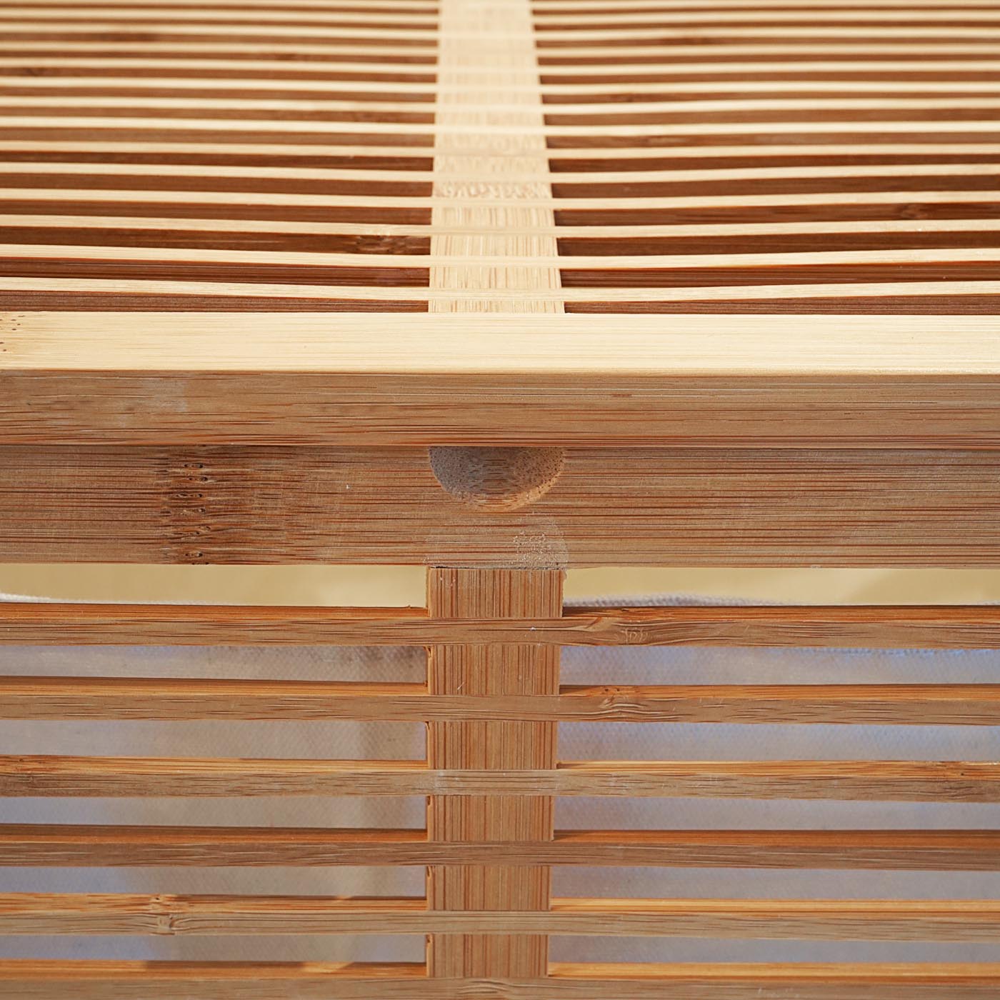 Wäschetruhe MCW-B18, Wäschebox Wäschekorb Wäschesammler, Bambus 61x50x35cm