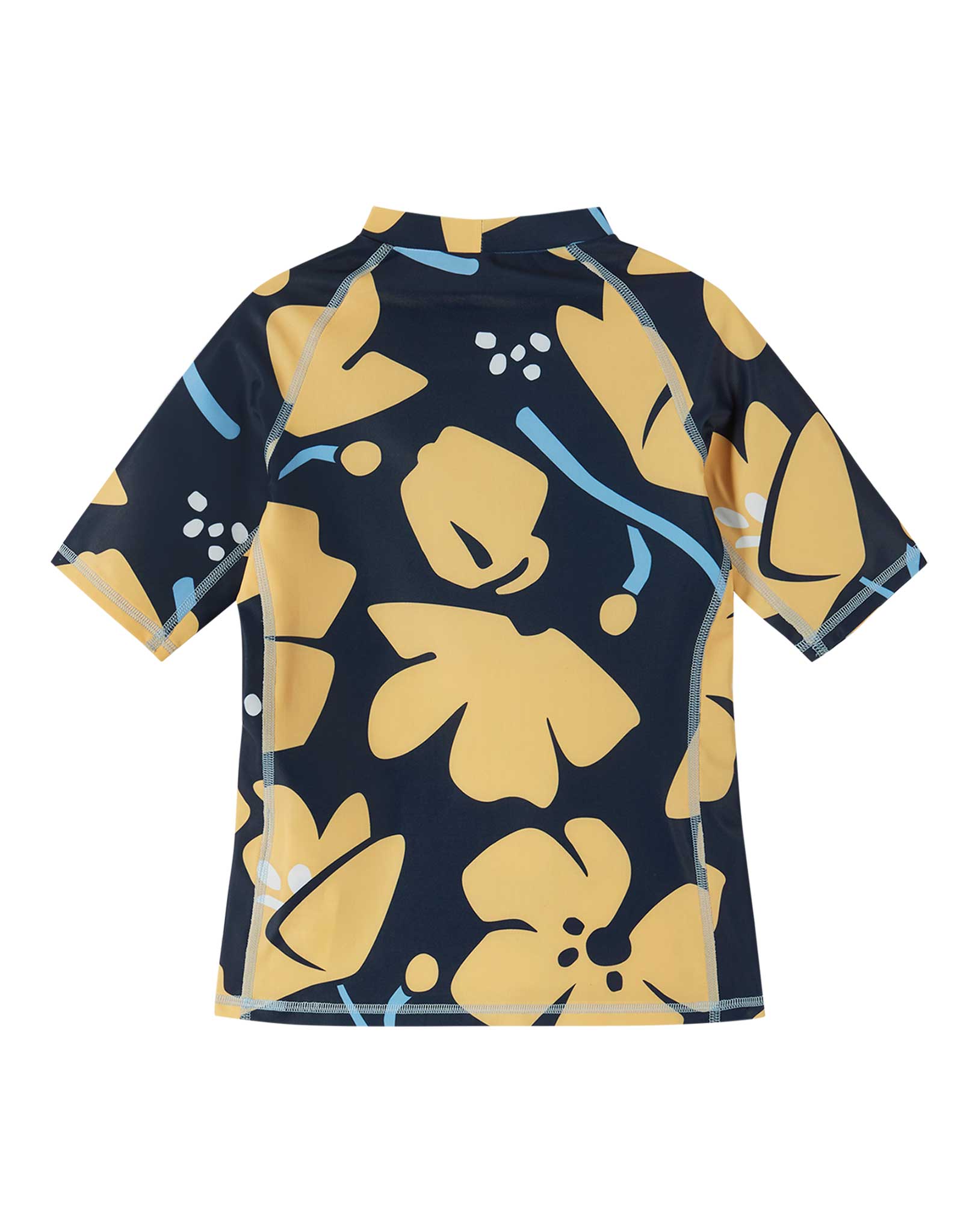 Badeshirt JOONIA BLUMEN kurz in navy