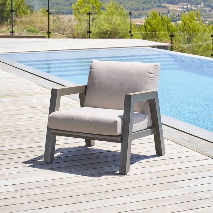 Fauteuil de salon de jardin AXIOME Praline