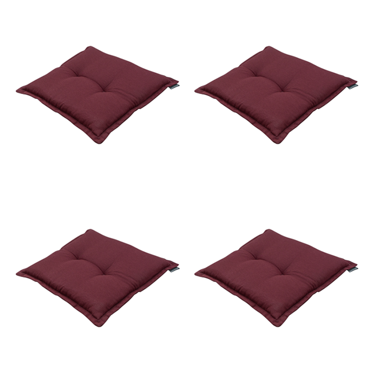 Madison Panama bordeaux Zitkussen - Set van 4