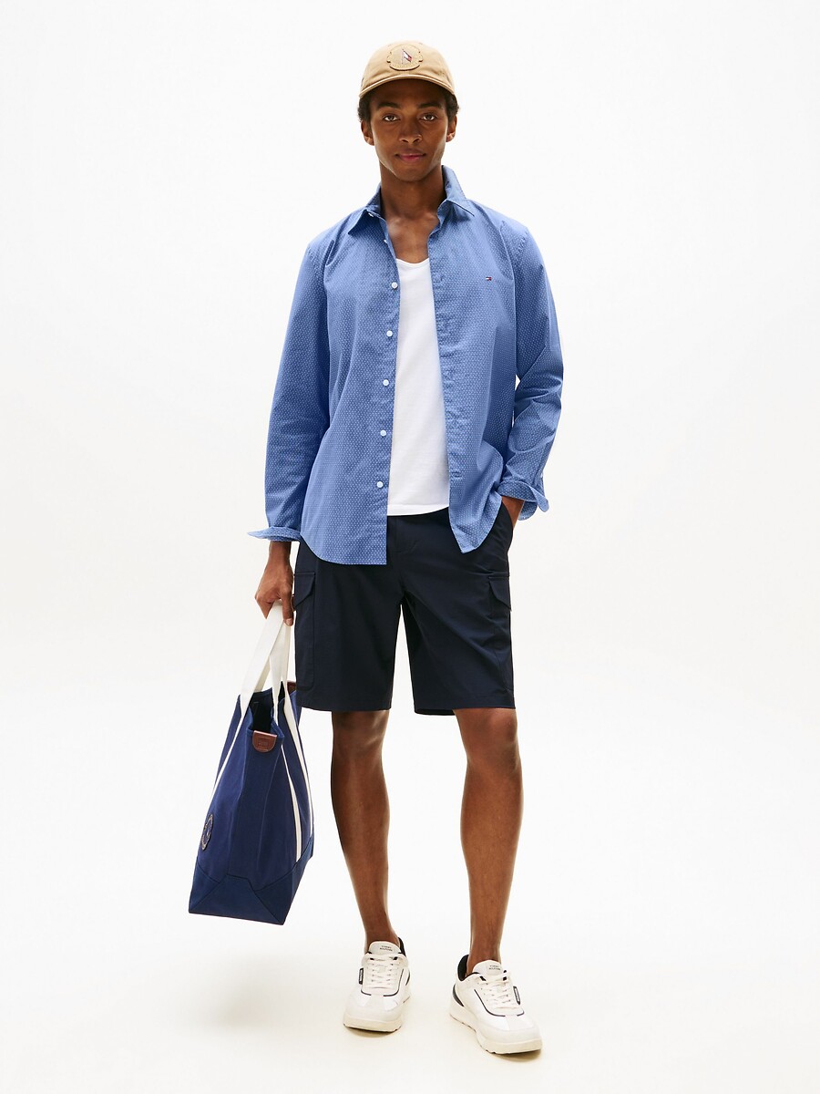 TOMMY HILFIGER<br>Camisa de popeline estampada