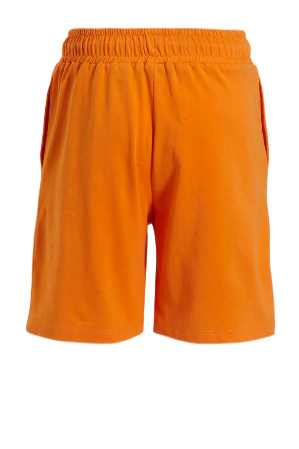 anytime sweatshort met printopdruk oranje