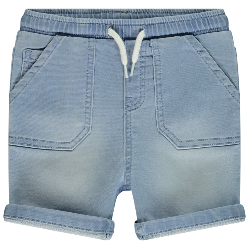Bermuda effet jean à poche printée pour bébé garçon