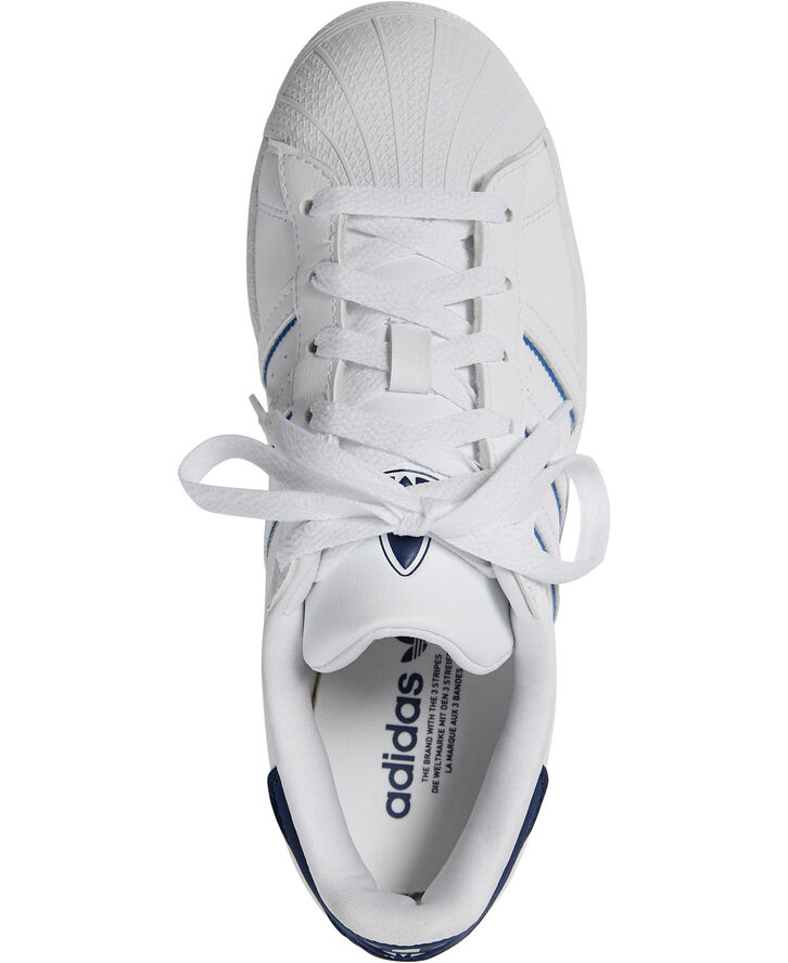adidas Originals SUPERSTAR J Ftwwht/dkblue/blu