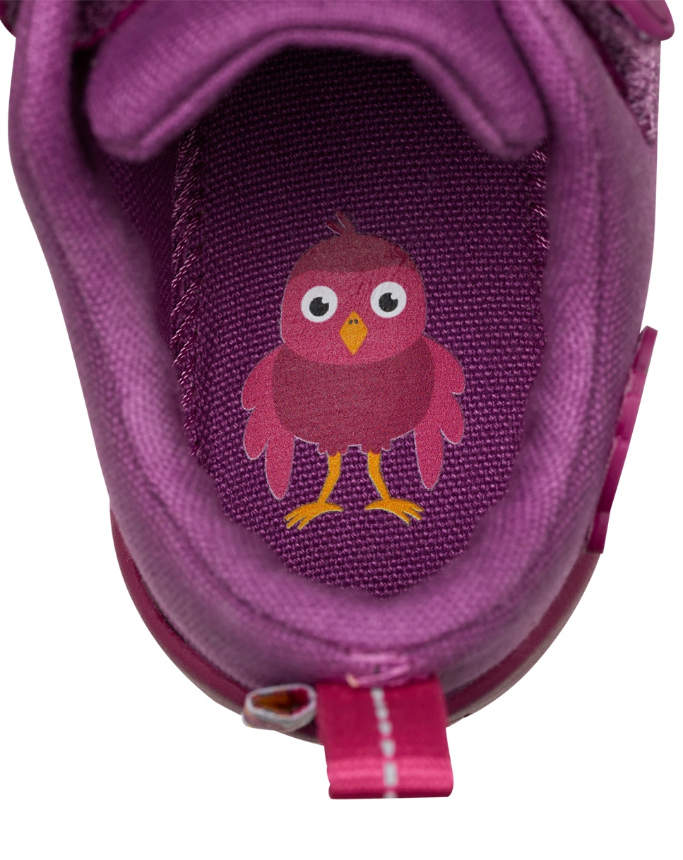Klett-Halbschuhe LUCKY BIRD in beere