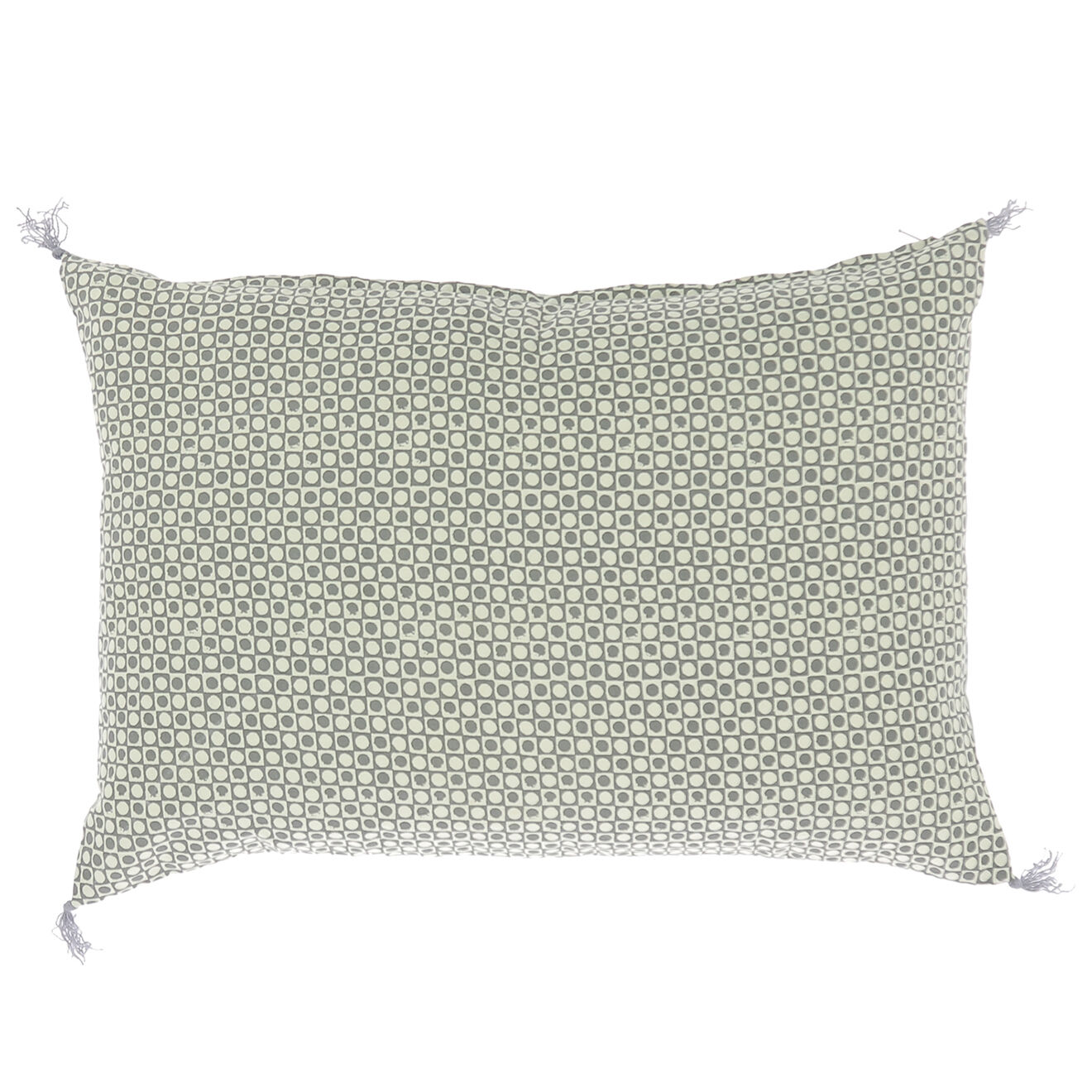 En Fil d'Indienne Housse de coussin Soie verte  - 35x50 cm