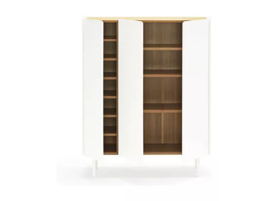 Arista - Casier à bouteilles en bois : Couleur - Blanc
