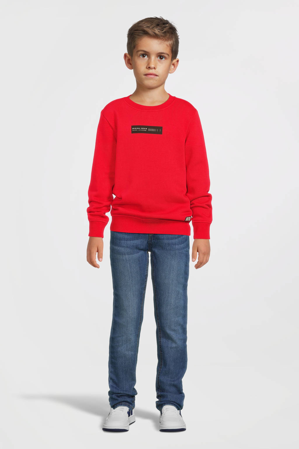 Cars sweater REVY met printopdruk felrood