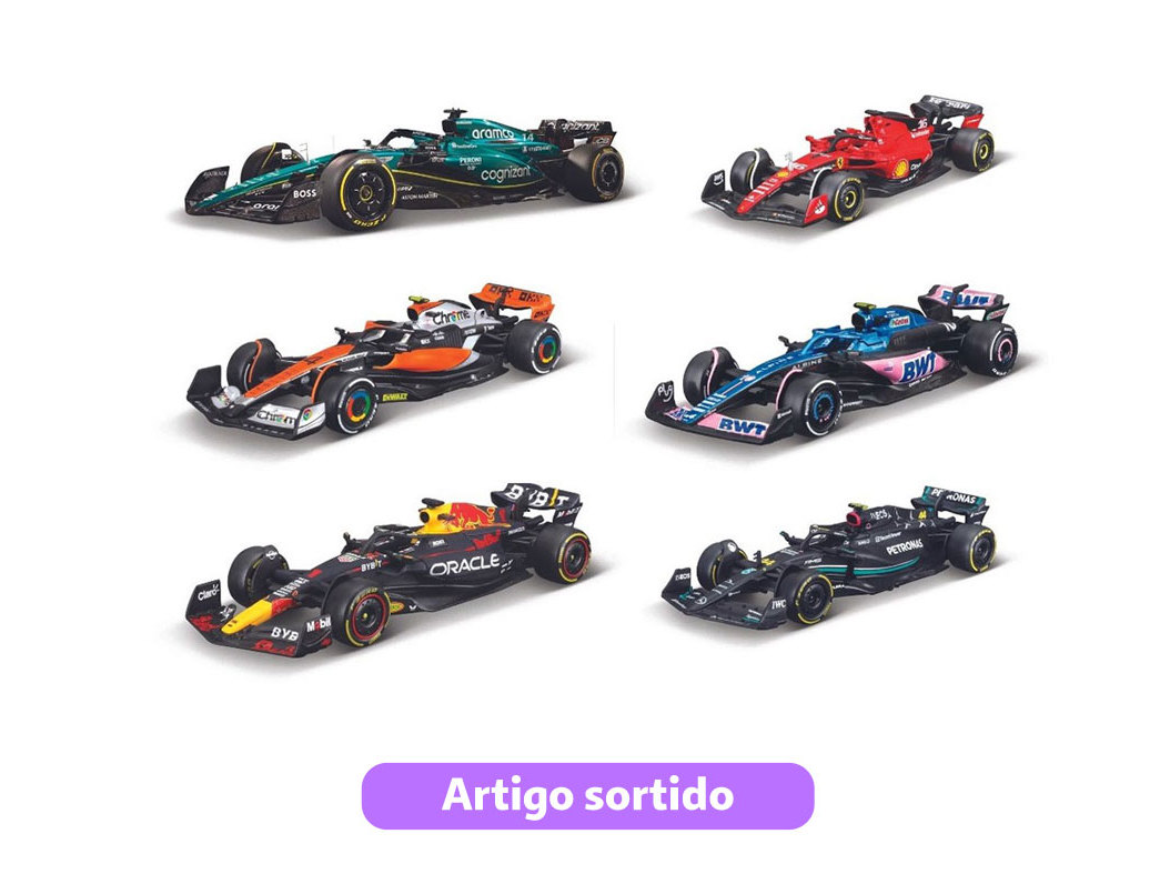 VEICULO FORMULA 1 BBUARGO ESC.1:43 MODELOS SORTIDOS