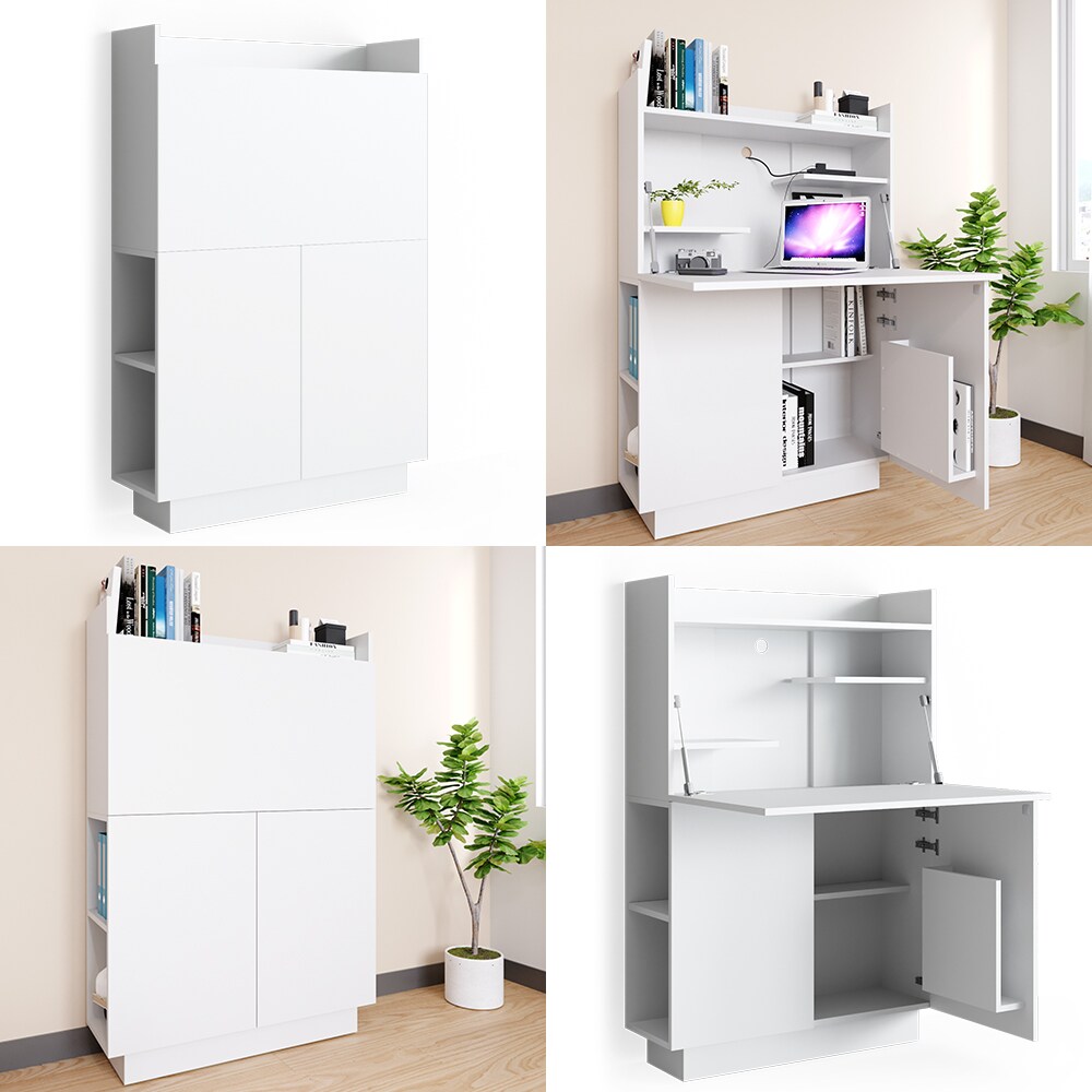 Vicco Schreibtisch-Schrank Alena Büroschrank Aktenschrank Computertisch Sekretär