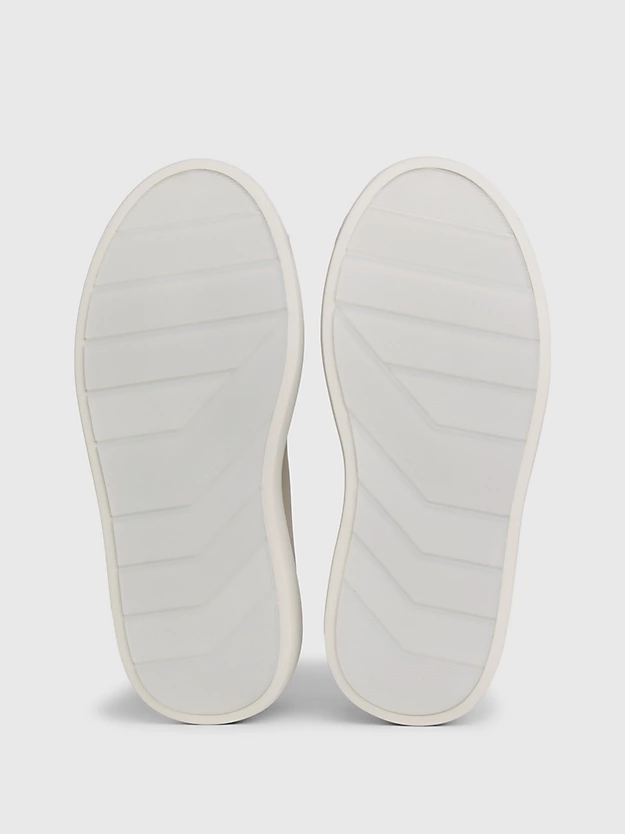 Sapatos plataforma de couro sem cadarço