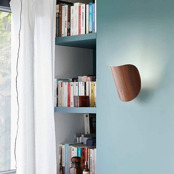 Applique murale Oscar IP20 E27 40 W L.13 x H.23 x P. 13 cm effet bois Corep