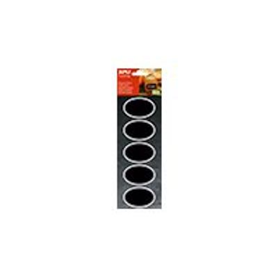 Apli Agipa - 10 Étiquettes ardoise ovales - 65 x 41 mm