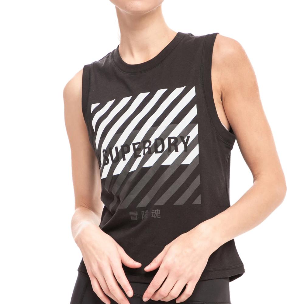 Superdry Débardeur Noir Femme Superdry Training Core