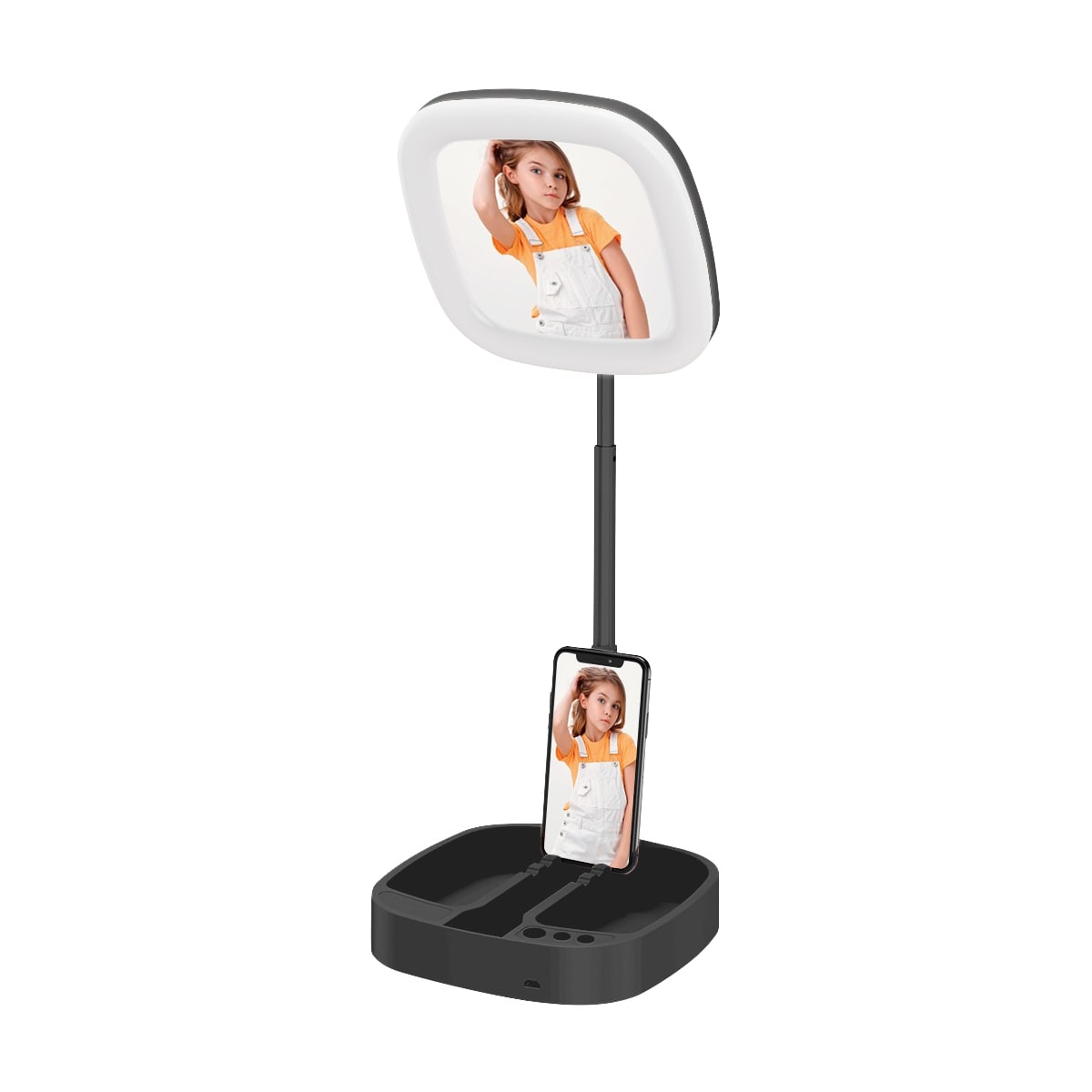 Picture Me Light telefonholder med speil