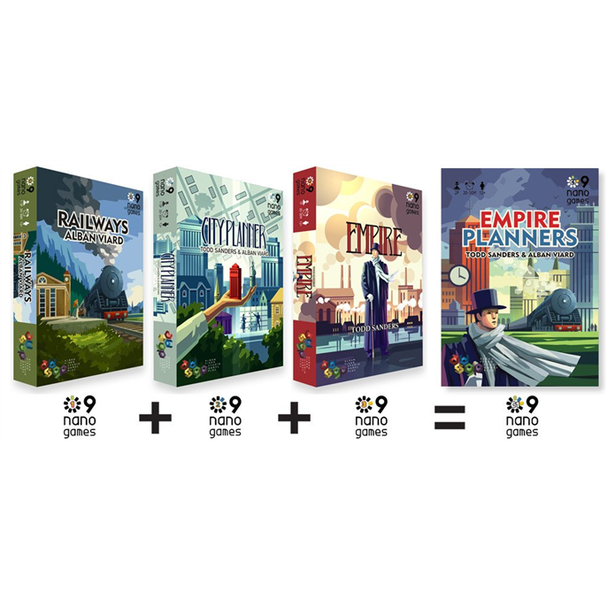 Nano 9 Games Slipcase : Railways, City Planner, Empire